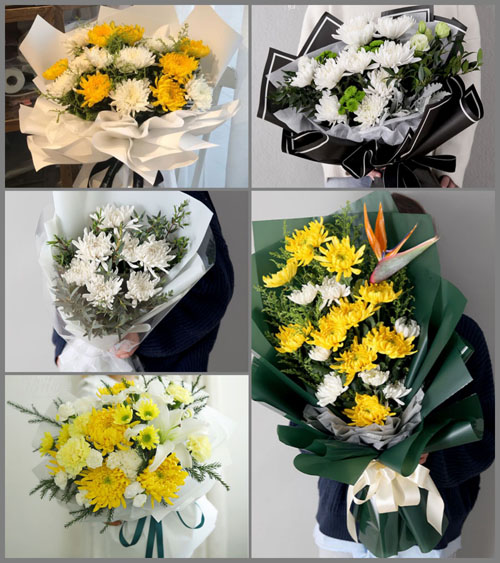 浙江省金华磐安县尚湖镇西岭村白事花束代送